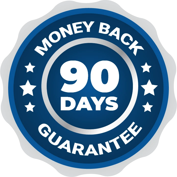 90 days money back guarantee badge