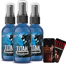 TitanTransform male vitality spray, 3 bottles